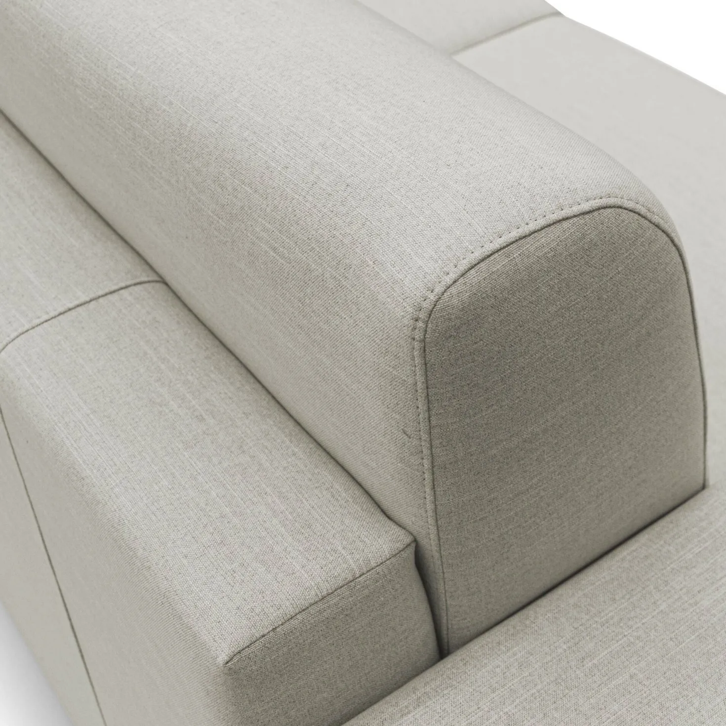 Canapé d'angle convertible et réversible tissu recyclé déhoussable Alizée