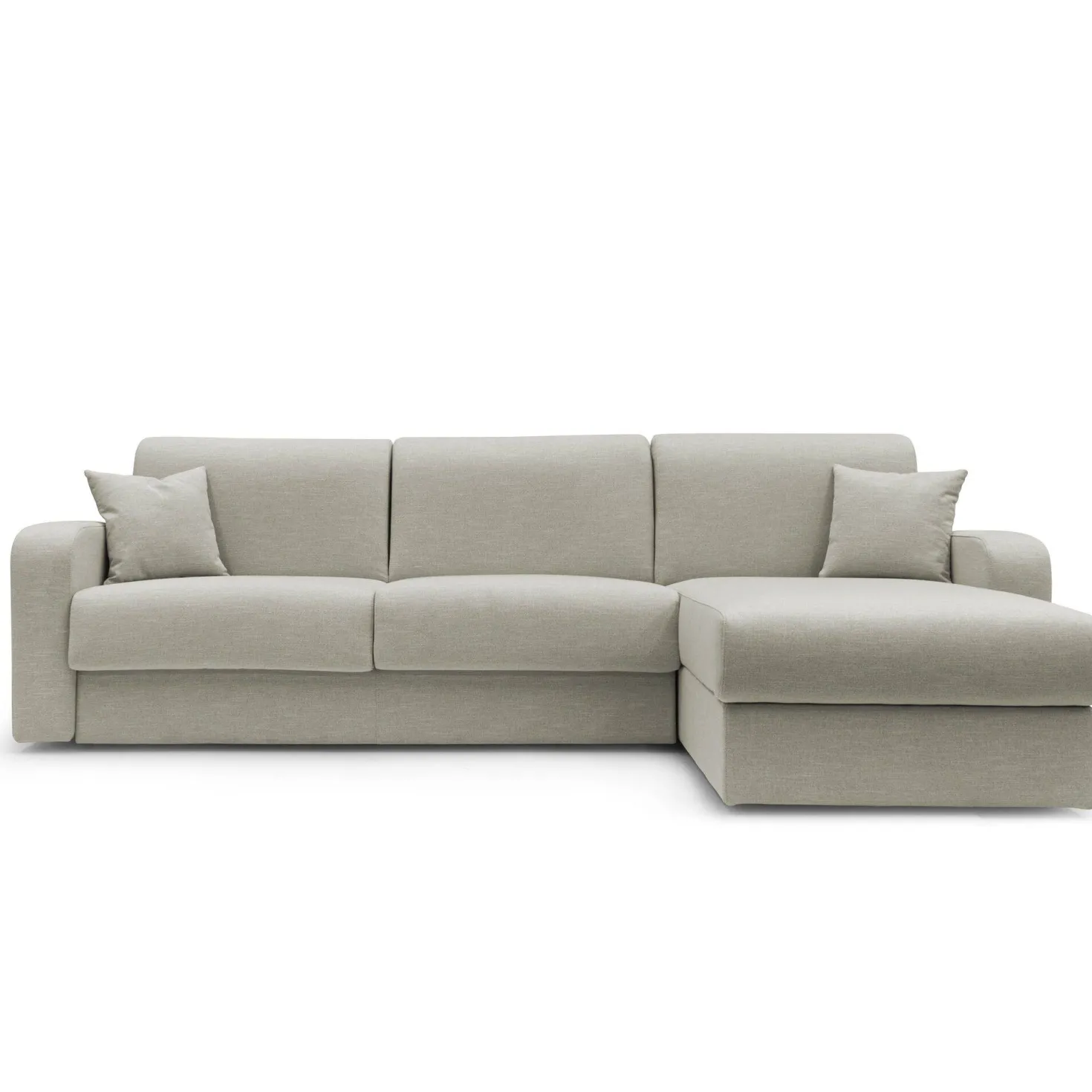 Canapé d'angle convertible et réversible tissu recyclé déhoussable Alizée