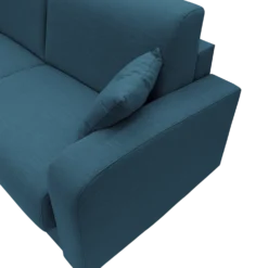 Canapé d'angle convertible et réversible tissu recyclé déhoussable Alizée