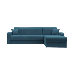 Canapé d'angle convertible et réversible tissu recyclé déhoussable Alizée