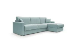 Canapé d'angle convertible et réversible tissu recyclé déhoussable Aubin