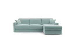 Canapé d'angle convertible et réversible tissu recyclé déhoussable Aubin