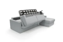 Canapé d'angle convertible et réversible tissu recyclé déhoussable Aubin