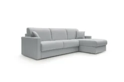 Canapé d'angle convertible et réversible tissu recyclé déhoussable Aubin