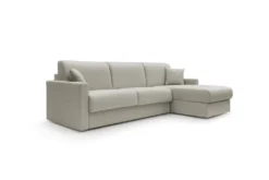 Canapé d'angle convertible et réversible tissu recyclé déhoussable Aubin