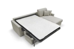 Canapé d'angle convertible et réversible tissu recyclé déhoussable Aubin