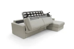 Canapé d'angle convertible et réversible tissu recyclé déhoussable Aubin