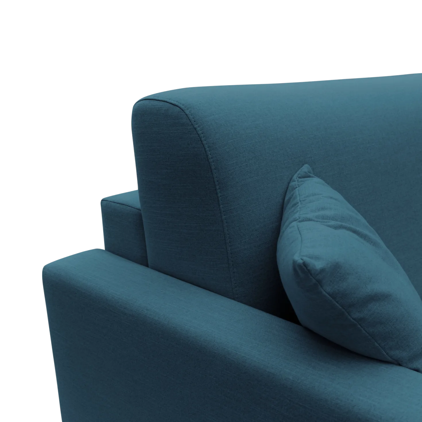 Canapé d'angle convertible et réversible tissu recyclé déhoussable Aubin