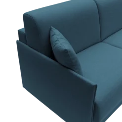 Canapé d'angle convertible et réversible tissu recyclé déhoussable Arthur
