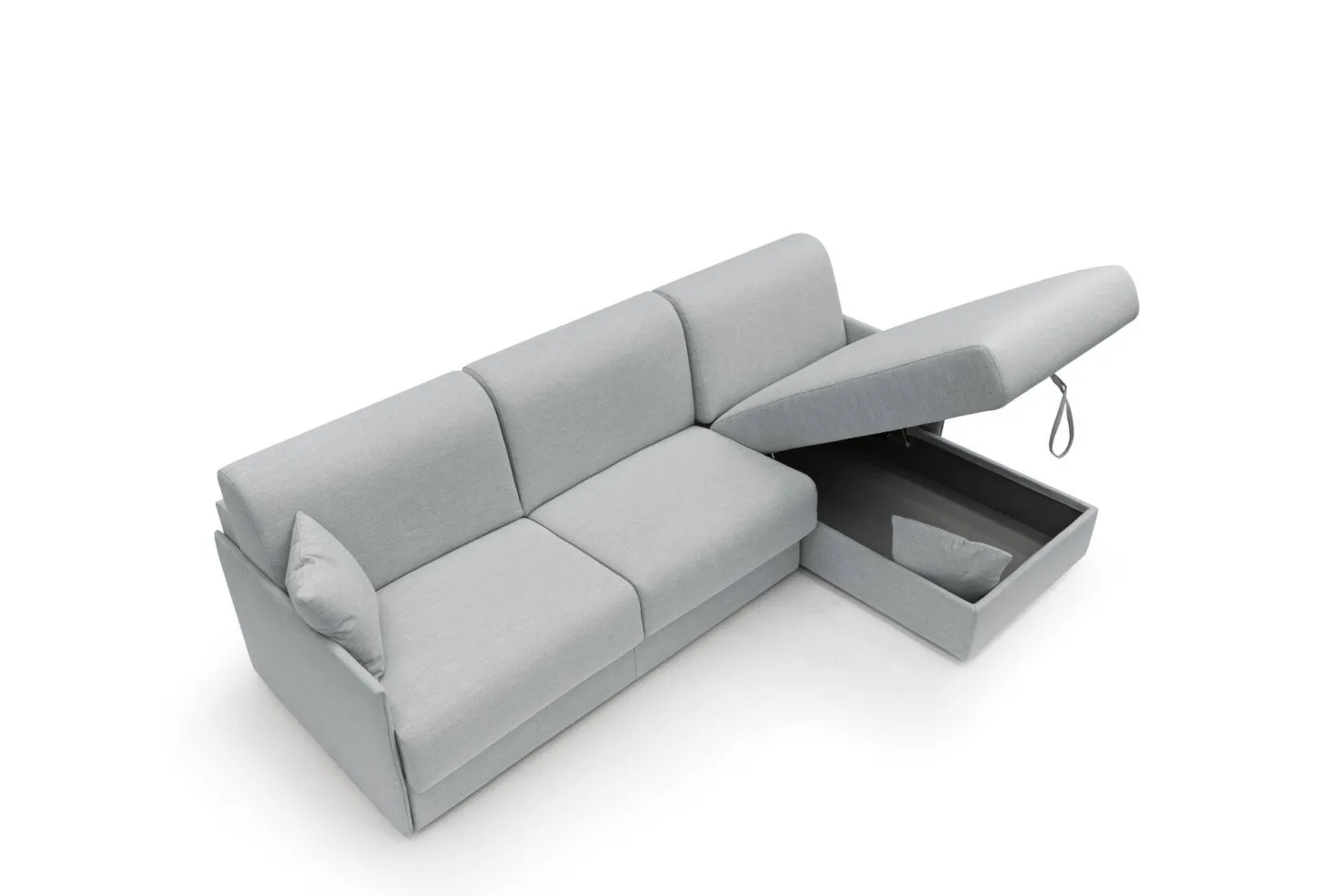 Canapé d'angle convertible et réversible tissu recyclé déhoussable Arthur
