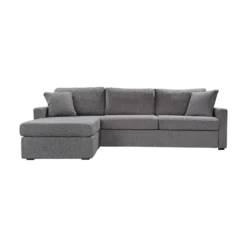 Canapé d'angle convertible et réversible tissu déhoussable Oslo