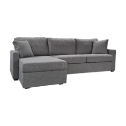Canapé d'angle convertible et réversible tissu déhoussable Oslo
