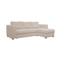 Canapé d'angle convertible et réversible tissu chenillé Pyram
