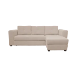 Canapé d'angle convertible et réversible tissu chenillé Pyram