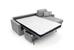 Canapé d'angle convertible et réversible tissu déhoussable Aubin
