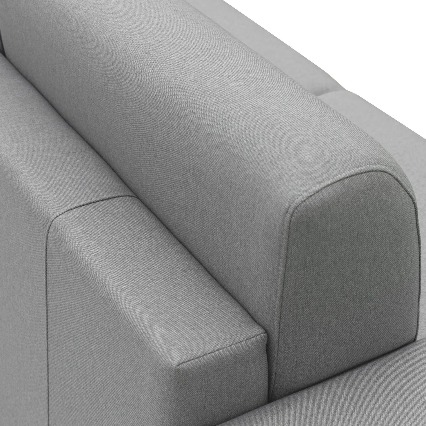 Canapé d'angle convertible et réversible tissu déhoussable Aubin