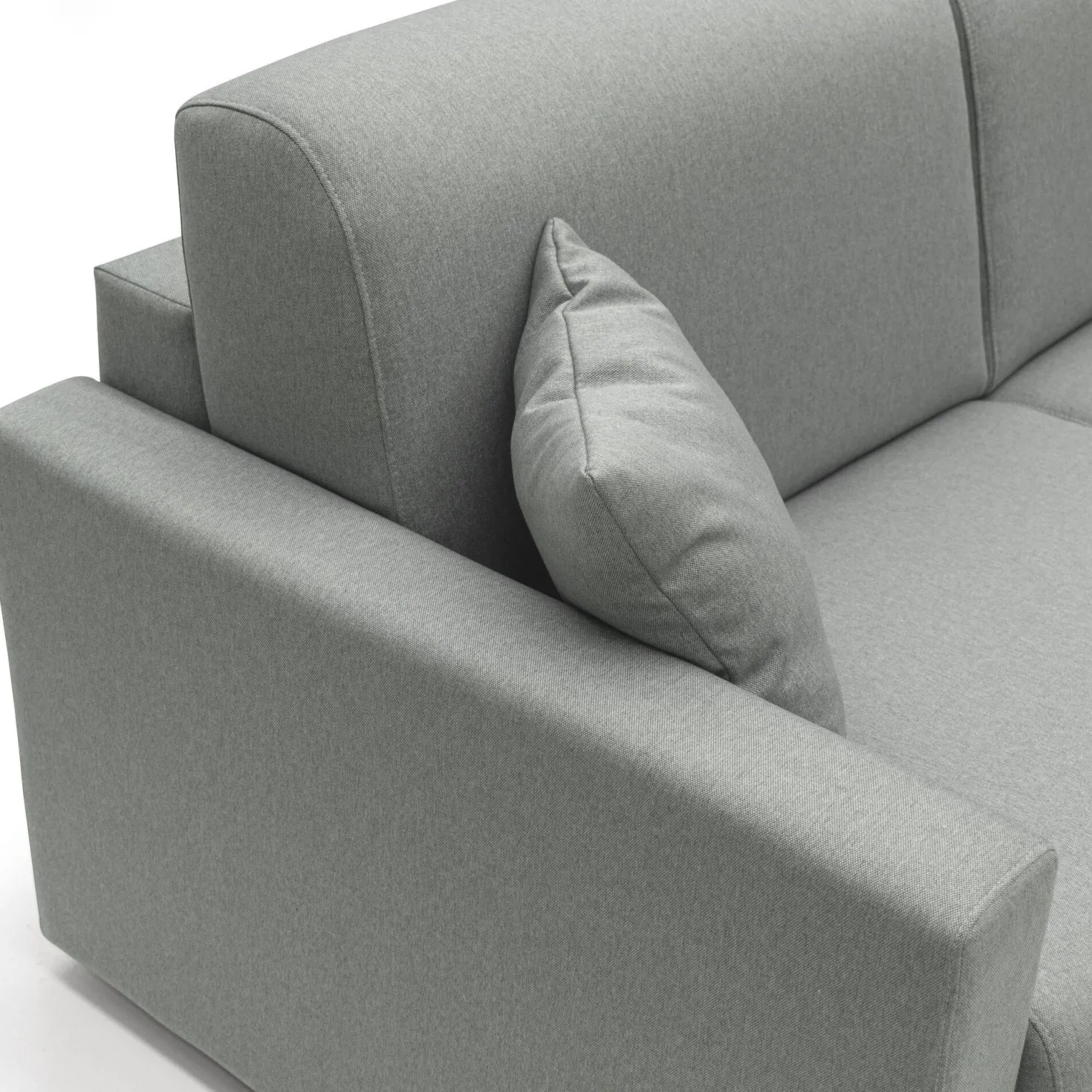 Canapé d'angle convertible et réversible tissu déhoussable Aubin