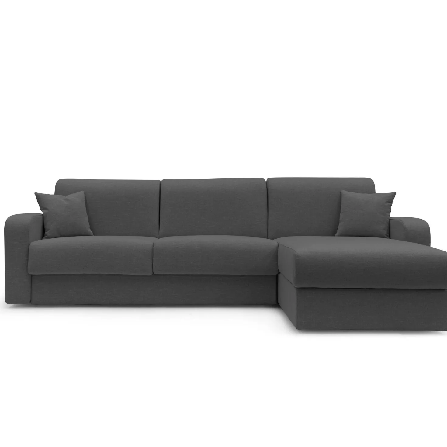 Canapé d'angle convertible et réversible tissu recyclé déhoussable Alizée
