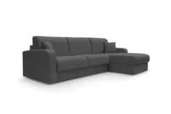 Canapé d'angle convertible et réversible tissu recyclé déhoussable Alizée