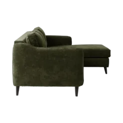 Canapé d'angle convertible tissu Prince