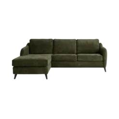 Canapé d'angle convertible tissu Prince