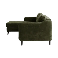 Canapé d'angle convertible tissu Prince