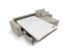 Canapé d'angle convertible tissu déhoussable Aubin