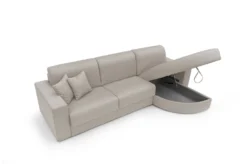 Canapé d'angle convertible tissu déhoussable Aubin