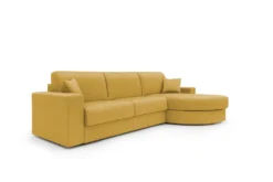 Canapé d'angle convertible tissu déhoussable Aubin