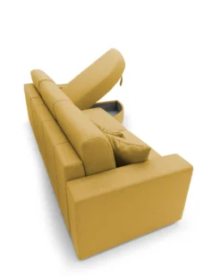 Canapé d'angle convertible tissu déhoussable Aubin