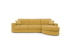 Canapé d'angle convertible tissu déhoussable Aubin