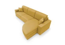 Canapé d'angle convertible tissu déhoussable Aubin