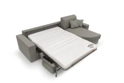 Canapé d'angle convertible tissu déhoussable Aubin