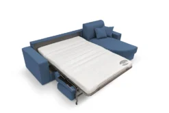 Canapé d'angle convertible tissu déhoussable Aubin