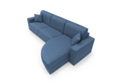 Canapé d'angle convertible tissu déhoussable Aubin