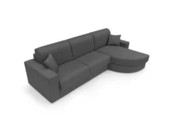 Canapé d'angle convertible tissu déhoussable Aubin