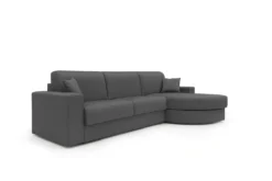 Canapé d'angle convertible tissu déhoussable Aubin
