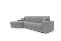 Canapé d'angle convertible tissu déhoussable Aubin