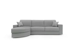 Canapé d'angle convertible tissu déhoussable Aubin