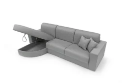 Canapé d'angle convertible tissu déhoussable Aubin