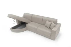 Canapé d'angle convertible tissu déhoussable Aubin