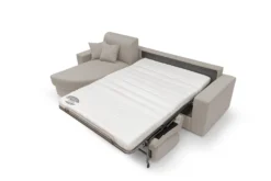 Canapé d'angle convertible tissu déhoussable Aubin