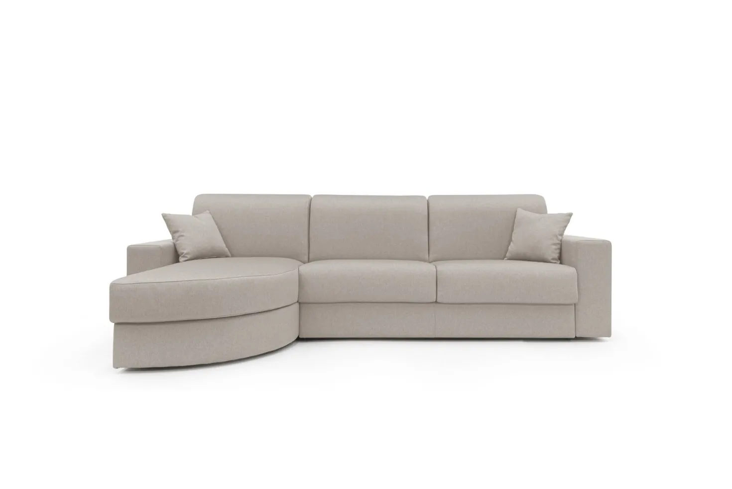Canapé d'angle convertible tissu déhoussable Aubin
