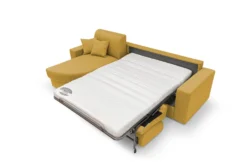 Canapé d'angle convertible tissu déhoussable Aubin
