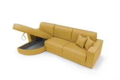 Canapé d'angle convertible tissu déhoussable Aubin