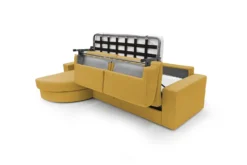 Canapé d'angle convertible tissu déhoussable Aubin