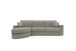 Canapé d'angle convertible tissu déhoussable Aubin