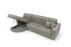 Canapé d'angle convertible tissu déhoussable Aubin