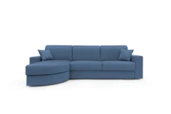 Canapé d'angle convertible tissu déhoussable Aubin