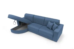 Canapé d'angle convertible tissu déhoussable Aubin